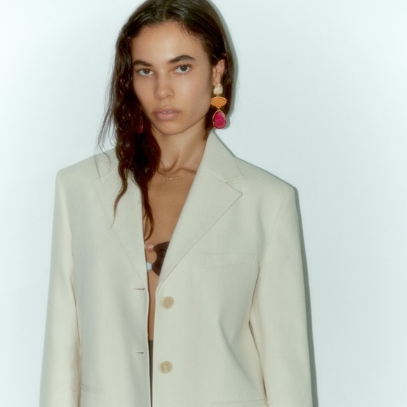 ZARA NWT Triple Stone Earrings - Picture 5 of 13